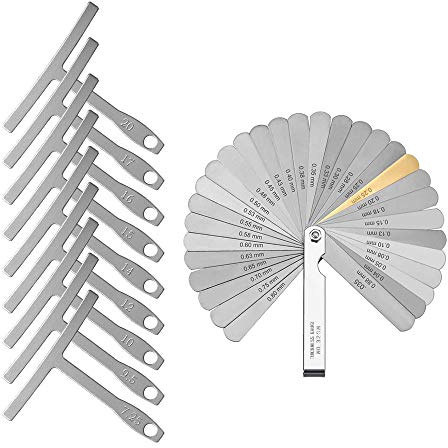 Kit de Herramientas de Guitarra, Mantenimiento Guitarra Kit Feeler Guage Buendado Radio Radio Herramientas para la Configuración y bajo Luthier Herramient