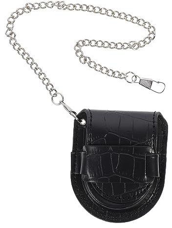VALICLUD Estuche De Cuero Para Reloj De Bolsillo Estuche De Viaje Vintage Para Guardar Relojes De Bolsillo Obsequio De Cumpleaños Para Hombre Funda De Cuero