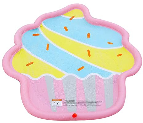 Moreeulsi Non-Slip Sprinkler for Kids - Dog Sprinkler Shallow Pool - Foldable Water Activity Outdoor Games for Backyard Garden Lawn Yard Camping Sites