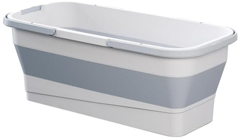 DAWCBVJQ Hopfällbar silikonhink 55 x 26,5 x 20 cm vikbar rektangulär