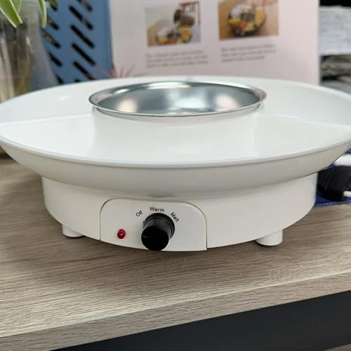 Umllpet Elektrisches Schokofondue, 2 Temperaturstufen zum Schmelzen und Warmhalten, Temperiergerät für Schokolade und Kuvertüre, Schokofondue Topf Set, Käsefondue Fondue Set