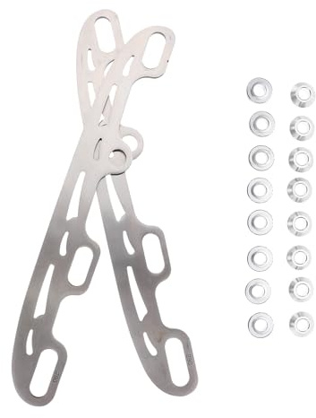 Veemoon Lames de Rechange en INOX 290 Mm pour Patins à roulettes, Accessoires Patinage Hockey, 16 Embouts Inclus, Grosse Taille, Pièces Détachées pour Patins à Roues Alignées, Usage