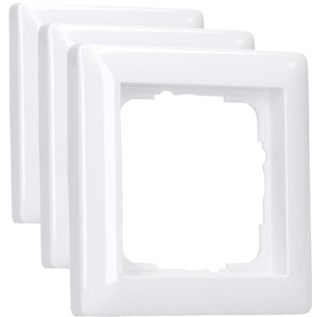 Gira 21103 Rahmen 021103 1fach Standard 55 reinweiss, 1-Fach, 119618, Reinwei (Gl?nzend) (Packung mit 3)