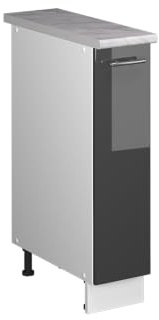 Vicco Apotekarskåp Fame-Line, Antracit högblank/Vit, 20 cm, AP Marble, för kombination med andra moduler i Fame-Line-serien