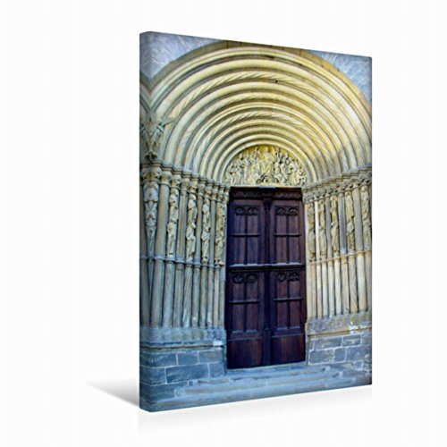 Premium Textil-Leinwand 30 x 45 cm Hoch-Format Bamberger Dom Fürstenportal | Wandbild, HD-Bild auf Keilrahmen, Fertigbild auf hochwertigem Vlies, Leinwanddruck von LoRo-Artwork