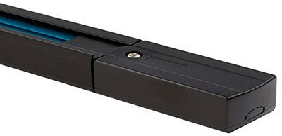 ONSSI® Binario monofasico a 1 fili 1 metri (confezione da 10) nero da installare e posizionare faretti LED in alluminio rettangolare