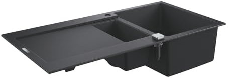 Grohe K500 Kompositspüle mit Abtropffläche granit schwarz 31646AP0 100 x 50 cm