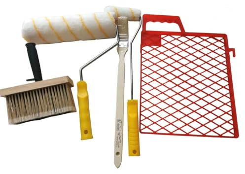 Trendline Malerset Farbrolle Deckenbürste Pinsel Kleisterbürste