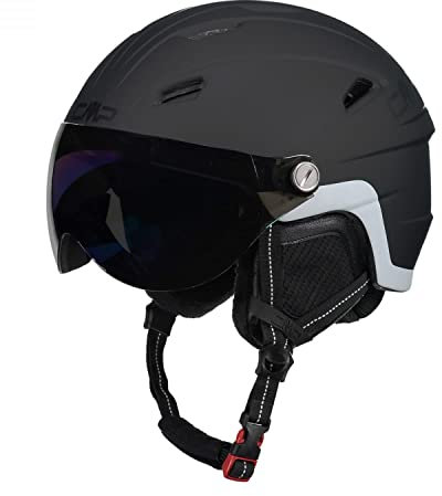 CMP - Wj-2 Kinder-Skihelm mit Visier, Schwarz, S