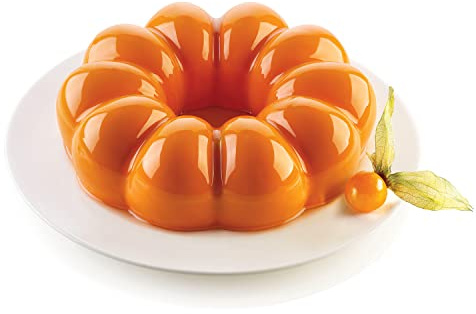 silikomart | Silikon-Kuchenform Modern MOMENTS, Antihaftbeschichtet, 1er Pack Backform, 3D Design, Ø160 mm h 60 mm, Made in Italy