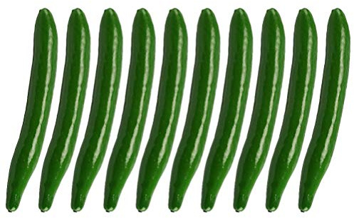 TOYANDONA 10Pcs Artificial Vegetable Decoration Realistic Cucumber Fruits for Home Kitchen Restaurant Office Photography