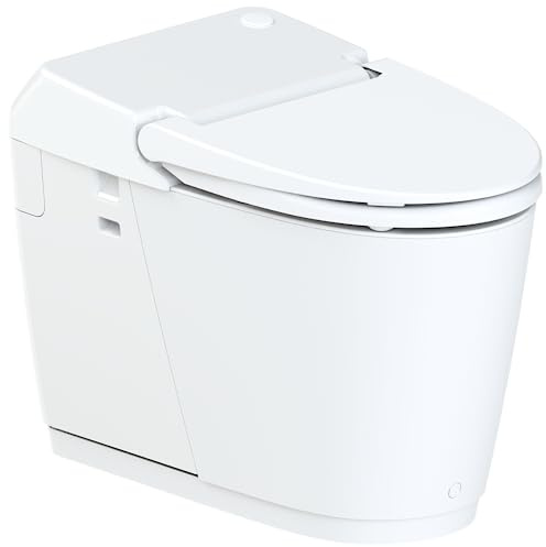 SFA - WC Broyeur Sanismart - Ultra Léger - Design Moderne - Chasse Spirale Eco+ - Matériau Hygiénique - Cuvette Sans Bride - Entretien Simple - 39,4 x 71,9 x 51,6 cm - 550 W - Made In France - 17,5 kg