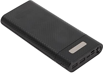8x18650 Power Bank fai da te, 2 uscite USB Power Bank Case per la maggior parte dei telefoni cellulari