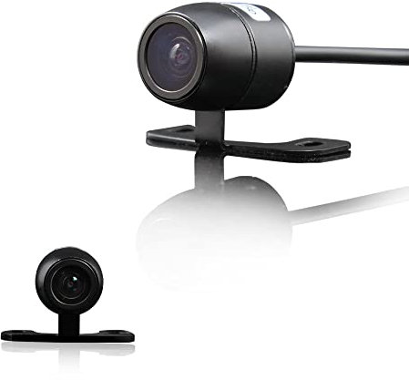 Erisin 170° Betrachtungswinkel 2-in-1 AHD 720P-25FPS / CVBS 150° IP68 Mini Auto Frontkamera Rückfahrkamera Wasserdicht