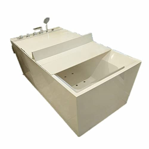 Copertura for vasca da bagno, parte superiore for vasca in PVC bianco, copertura isolante for vasca da bagno pieghevole antipolvere, coperchio for vasca, coperchio for vasca con otturatore Bathtub tra