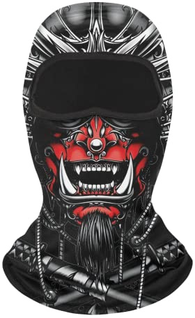 UK-UNIQUE Passamontagna Maschera per il viso, traspirante, leggero, per sci, moto, corsa, ciclismo, multiuso, passamontagna – unisex uomo, donna, bambini e ragazze, Modello 6., 7 / 7 1/4