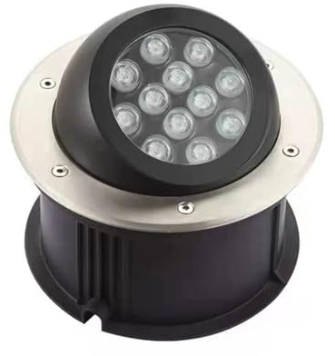 tyfuture Adjustable Polarized Underground Light Outdoor Ground Light Recessed Garden Buried Light IP65 Waterproof AC85-265V Landscape Lights for Patio Driveway Deck Bridge Spot (Color : White, Size