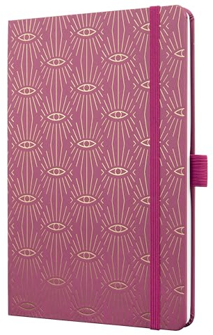 SIGEL J5357 Wochenkalender Jolie 2025, Mystic Mauve, ca. A5, pink, Hardcover, Gummiband, Stiftschlaufe, Einstecktasche, 174 Seiten, vegan, Buchkalender, Terminplaner