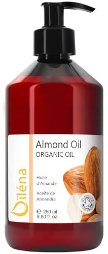 Olio di Mandorle Pelle (Corpo e Viso) e Capelli, Anti Smagliature Gravidanza, Pelle Atopica e Bambini, Olio per Massaggi Professionale, Idratante e Ricco Vitamina E. 100% Naturale e Puro - 250 ml