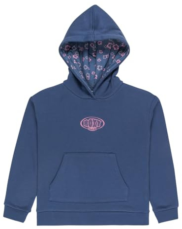 Roxy Sudadera de Forro Polar Hope You Trust para niña, Color Azul, Talla 8
