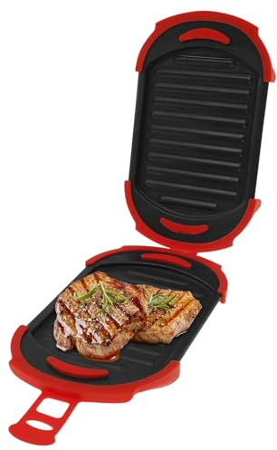 VAVPUP Microwave Toastie Sandwich Maker,Non Stick High Efficient Microwave Toastie Makers with Adjustable Silicone Straps Easy to Clean Breakfast Sandwich Maker for Cooking