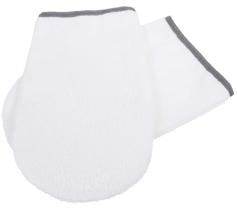 Guante de Tela de Felpa para Parafina de Manos, 1 Par | Tela Acolchada, Uso en Nail Art y Salón, Mitones Aislantes para Conservar Calor Color Aleatorio