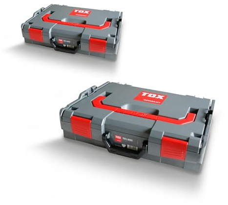 Coffret d'assortiment TOX L-BOXX en kit, empilable et encliquetable avec le système L-BOXX, insert pour petites pièces à 8 compartiments, rangement clair pour chevilles, kit de 2 pièces, 094909150