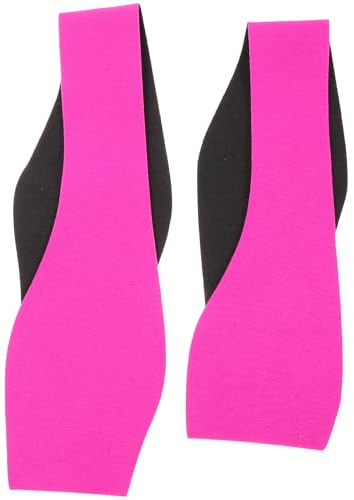 BEBEMOKO Lot de 2 Bandeaux de Natation en Néoprène Rose Foncé Élastiques et Respirants pour Garçon et Filles et Adultes, Couvre-Oreilles de Bain Confortables, Protection pour Sports