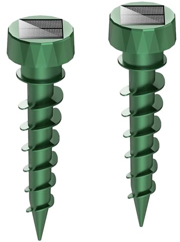 Moleaway Maulwurfschreck Original mit USB, Innovatives Spiral - Design, 2 Stück