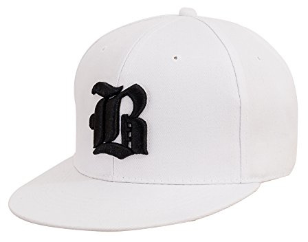 4sold Fullcap, 6-panels basebollkeps, baseball, vit, snap-stängning, (designerbasebollkeps, män, kvinnor, unisex, vuxna), hiphopmössa, hysteres-stängning, b, En Storlek