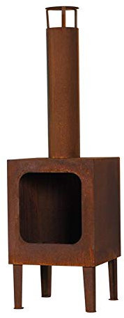 GARDENER 200-3 Gartenkamin Kamin Terrassenofen rostoptik 35x35 cm ***NEU***