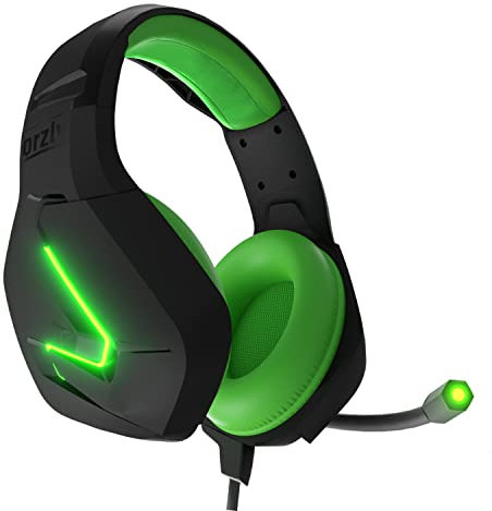 Orzly Cuffie da Gioco Bass Stereo per PS5 PlayStation 5, PS4, XBOX SERIES X|S, XBOX ONE, Nintendo Switch, Stadia, PC, MAC, Laptop Hornet RXH-20 Cuffie Gaming con Microfono [Edizione Sagano]