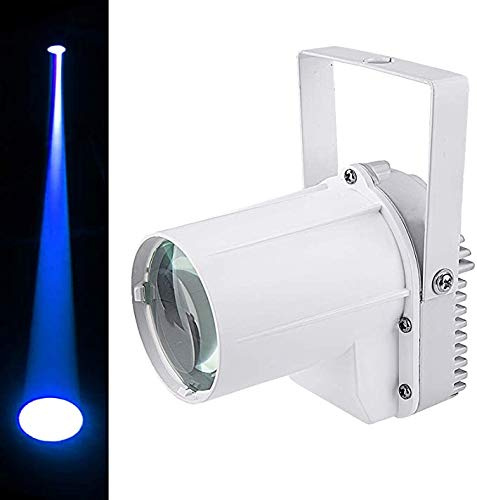 Pinspot a LED per palcoscenico, faretto per sfera a specchio, 3 W LED Pin Spot Light per discoteca livehouse bar club party intrattenimento DJ (Bule Licht)