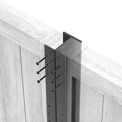 Premier Garden Supplies Fencemate Durapost Steel Fencing Fence Post Anthracite grey 1.8m (1800mm (6ft), Slotted Post)