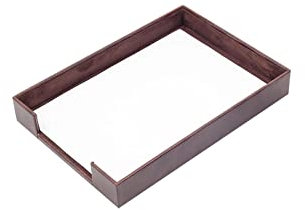 Dokumentenablage aus Leder, Schreibtisch-Organizer, Bürozubehör, Schreibtischzubehör, Bürobedarf, Büro-Organizer, Bürogeschenke (Brown)