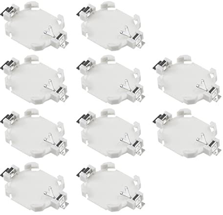 EMSea 10pcs Supports de Batterie Bouton CR1616 3V Tension de Sortie PCB Type Horizontal Boîtier de Batterie Compatible avec Game Boy Console et Colour Cartouches