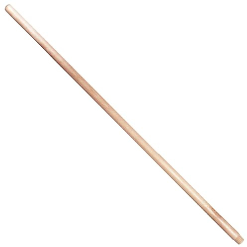 5 x Beech Wood Handle for Broom, Mop, Flag Pole, Plant Support - Threaded, Solid 120 cm (3.94 ft) Long, 22 mm (7/8) Thick Shaft, Versatile Eco-Friendly Replacement Stick
