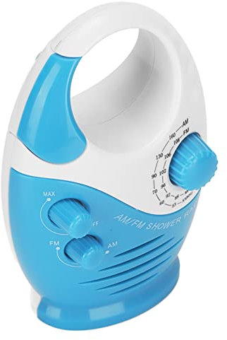 Radio Portátil Am FM, Fuerte, Resistente, para Colgar, Radio Portátil, Voz Clara, Material Plástico Resistente Al Fuego para Baño