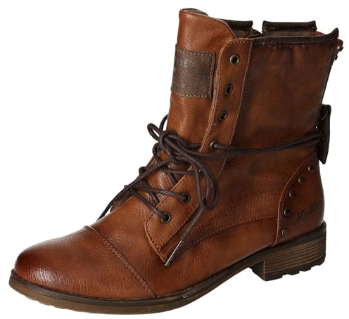 MUSTANG Damen Stiefelette, Cognac, 45 EU