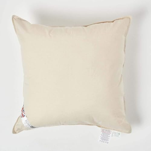 Homescapes 2er Set Kissenfüllung 45x45 cm – Füllkissen mit Bezug aus GOTS-zertifizierter Bio-Baumwolle & Super-Mikrofaserfüllung, Oeko-TEX-Zertifiziert, hypoallergen, formstabil, für Sofa & Bett