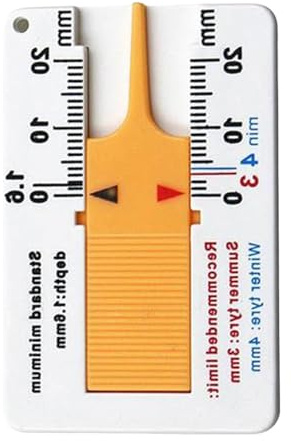 Misuratore di profondità del profilo degli pneumatici, strumento di misurazione preciso per la profondità del battistrada, 0 – 20 mm, misuratore di profondità del battistrada, misuratore di
