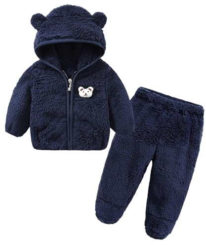 SEAUR Toddler Baby Boy Snowsuit with Hoodies Girls Snow Pants and Jackets Winter Clothes Coat