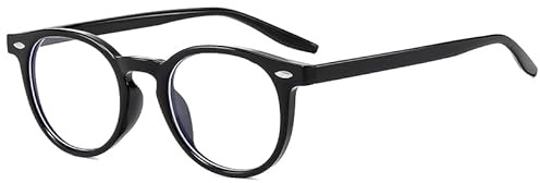 Long Keeper Blaulichtfilter Brille Damen Herren Retro Runde Runde Computerbrille Anti Blendung Anti AugenStamm
