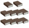 Lot de 10 blocs d'éponge de ponçage résistants humides et secs pour diverses tâches de polissage (grain 180)