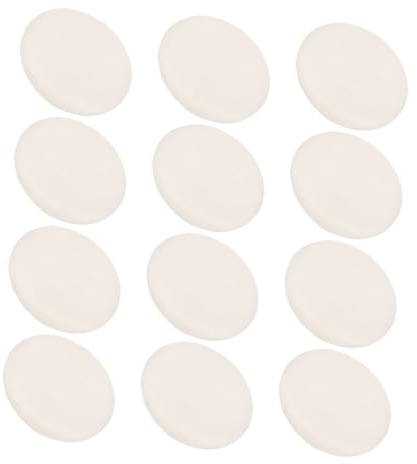 Milisten 15stücke Runde Puderquaste aus Weichem Veloursmaterial für Babypuder und Gesichtspuder Ergonomisches Design für Angenehme Anwendung Tragbar und Vielseitig Einsetzbar für Körper