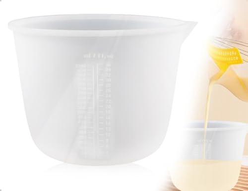 AOYEGIC Tazas Medidoras, Tazas Medidoras Grandes De Resina Reutilizables De Silicona,Herramientas De MedicióN Silicona Duraderas Para Proyectos Bricolaje,Modelos FundicióN,Cocinas Y Hogares(1000 Ml)