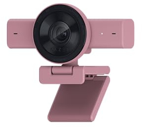 Razer Kiyo V2 – Webcam 4K 30FPS avec Cadrage Automatique alimenté par l'IA - 1080p 60FPS, Cache intégré, HDR, Objectif Ultra Grand Angle, Compatible avec MS Teams, Zoom, Google Meet | Quartz