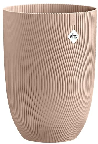 Elho sereh Haut 30cm Pot de Fleurs - Cool Clay | Ø 29.5 x H 40.5 cm | Convient pour l’intérieur et l’extérieur | Plastique 100% recyclé