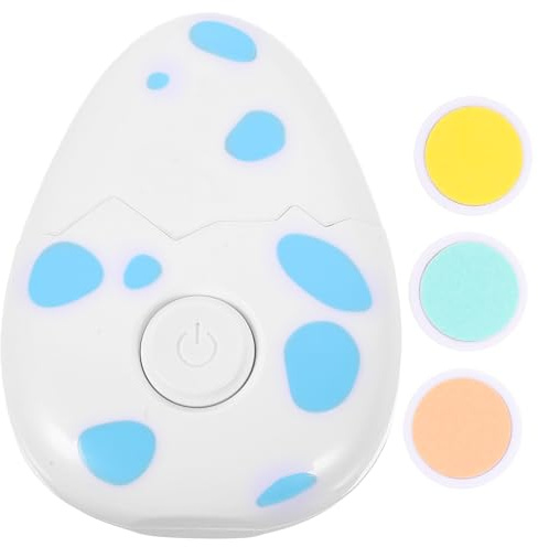 EXAOMBLE Pulidor de Uñas Eléctrico para Ñiño 3 Cabezales de Molienda, Cortauñas Portátil Azul para Recién Nacidos, Seguro para Manicura y Pedicura en Cuidado Infantil