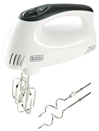 BLACK+DECKER HM300-QS Sbattitore Mixer, 300 W, Bianco/Grigio